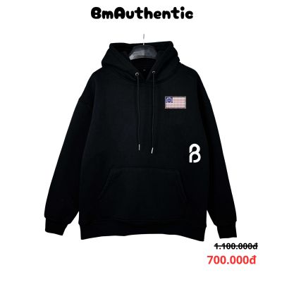 Hoodie Chrome Hearts USA Flag Outline Horseshoe Cotton Cao Cấp Form Rộng - BM Authentic