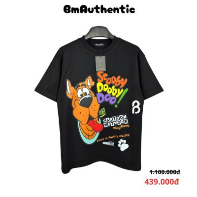 Áo Thun Scooby Dooby Doo Cotton Cao Cấp Form Rộng Màu Đen - BM Authentic