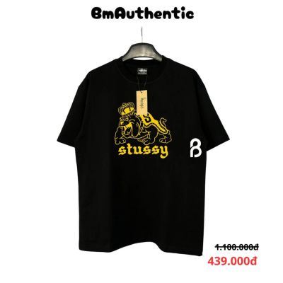 Áo Thun Stussy Royal Bulldog Cotton Cao Cấp Form Rộng - BM Authentic
