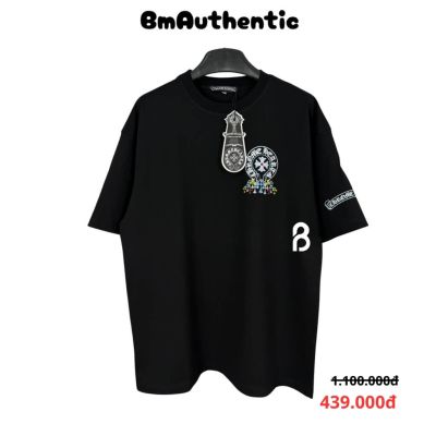 Áo Thun Chrome Hearts Multi Color Cross Cotton Cao Cấp Form Rộng Màu Đen - BM Authentic