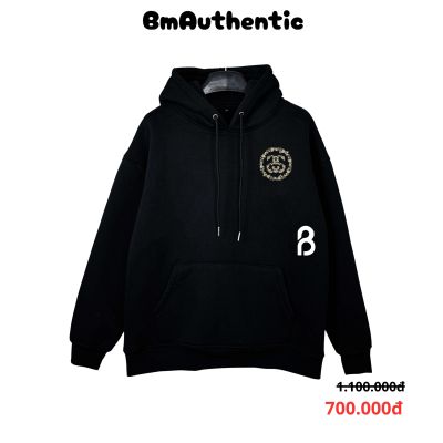 Hoodie Stussy Stock Link Circle Logo Cotton Cao Cấp Form Rộng - BM Authentic