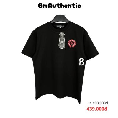Áo Thun Chrome Hearts Red Cross Horseshoe Cotton Cao Cấp Form Rộng - BM Authentic
