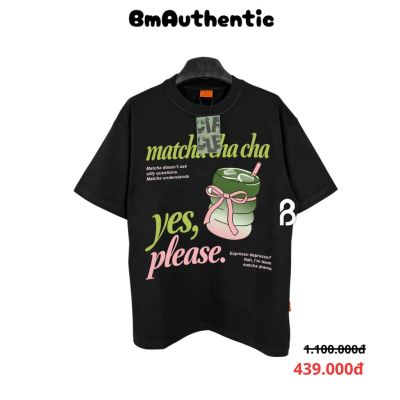 Áo Thun Circle Matcha Cha Cha Cotton Cao Cấp Form Rộng - BM Authentic