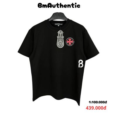 Áo Thun Chrome Hearts Red Cross Circle Cotton Cao Cấp Form Rộng - BM Authentic