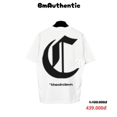 Áo Thun Circle Gothic Logo Cotton Cao Cấp Form Rộng - BM Authentic