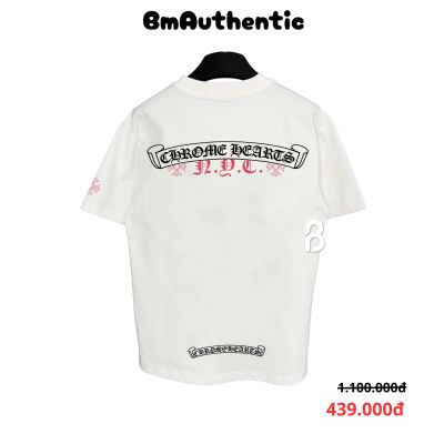 Áo Thun Chrome Hearts NYC Script Cotton Cao Cấp Form Rộng – BM Authentic
