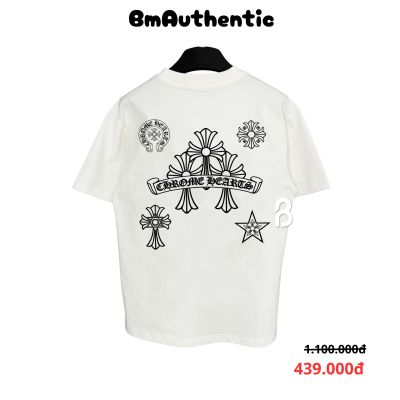 Áo Thun Chrome Hearts Cemetery Cross Multi Patch Cotton Cao Cấp Form Rộng – BM Authentic