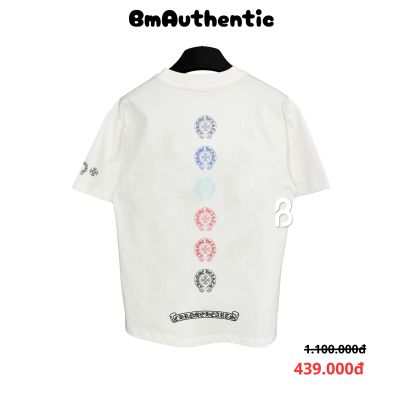 Áo Thun Chrome Hearts Gradient Horseshoe Multi-Color Cotton Cao Cấp Form Rộng – BM Authentic