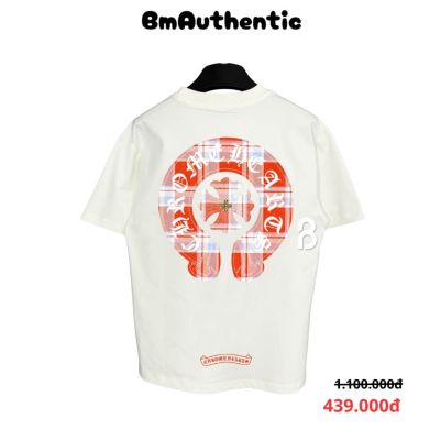 Áo Thun Chrome Hearts Red Plaid Cross Cotton Cao Cấp Form Rộng - BM Authentic