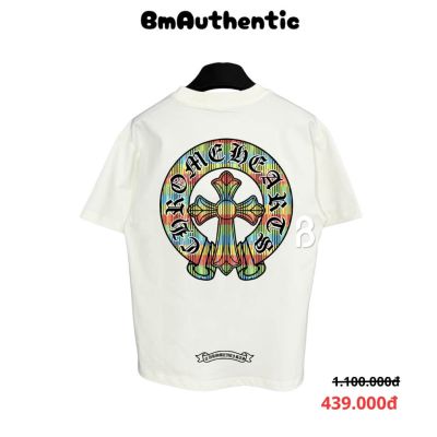 Áo Thun Chrome Hearts Gradient Circle Cross Cotton Cao Cấp Form Rộng - BM Authentic