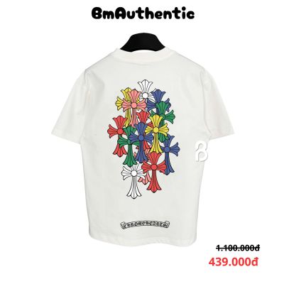 Áo Thun Chrome Hearts Multi Color Cemetery Cross Patchwork Cotton Cao Cấp Form Rộng – BM Authentic