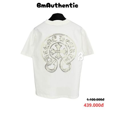 Áo Thun Chrome Hearts Silver Horseshoe Emblem Cotton Cao Cấp Form Rộng – BM Authentic