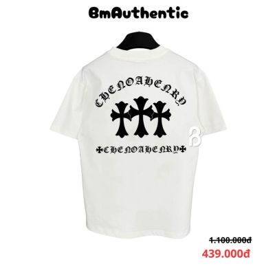 Áo Thun Chrome Hearts Triple Cross Gothic Cotton Cao Cấp Form Rộng – BM Authentic