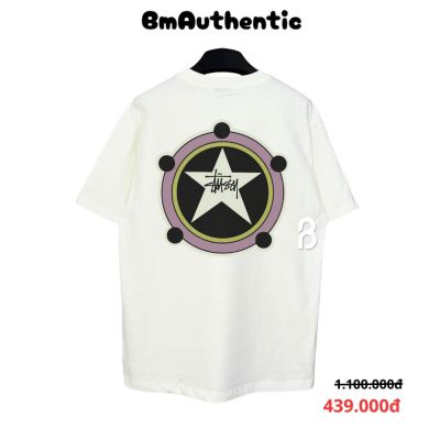 Áo Thun Stussy Star Emblem Cotton Cao Cấp Form Rộng - BM Authentic