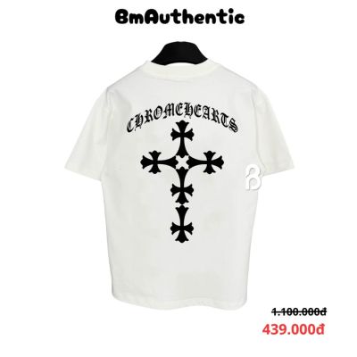 Áo Thun Chrome Hearts Cross Arc Cotton Cao Cấp Form Rộng Màu Đen - BM Authentic