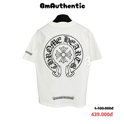 Áo Thun Chrome Hearts Horseshoe Emblem Cross Cotton Cao Cấp Form Rộng – BM Authentic