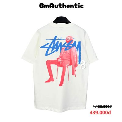 Áo Thun Stussy 8Ball Gentleman Cotton Cao Cấp Form Rộng - BM Authentic