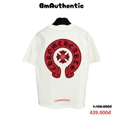 Áo Thun Chrome Hearts Red Cross Horseshoe Cotton Cao Cấp Form Rộng - BM Authentic