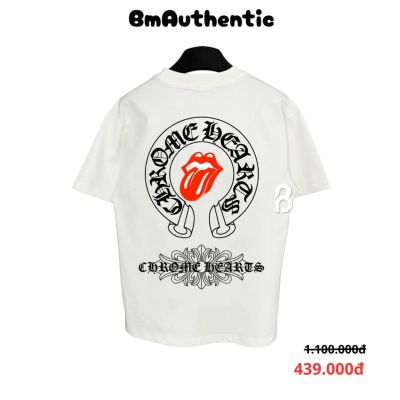 Áo Thun Chrome Hearts Rolling Tongue Horseshoe Cotton Cao Cấp Form Rộng – BM Authentic