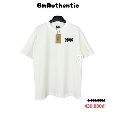 Áo Thun Stussy Bubble Script Cotton Cao Cấp Form Rộng - BM Authentic