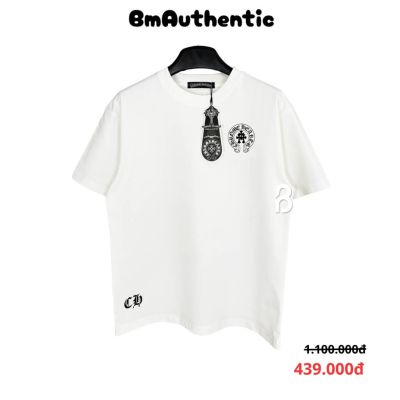 Áo Thun Chrome Hearts Horseshoe Triple Cross Cotton Cao Cấp Form Rộng Màu Đen - BM Authentic