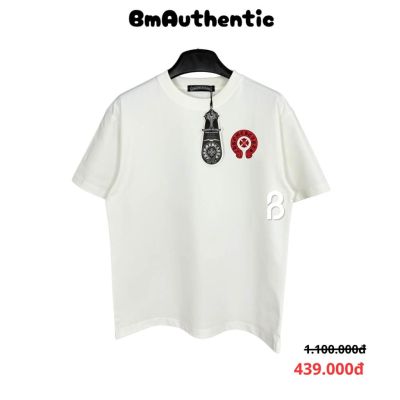 Áo Thun Chrome Hearts Red Cross Horseshoe Cotton Cao Cấp Form Rộng - BM Authentic
