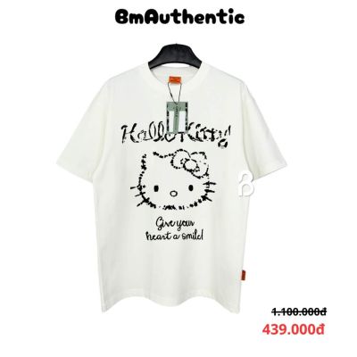 Áo Thun Circle Hello Kitty Give Your Heart A Smile Cotton Cao Cấp Form Rộng - BM Authentic