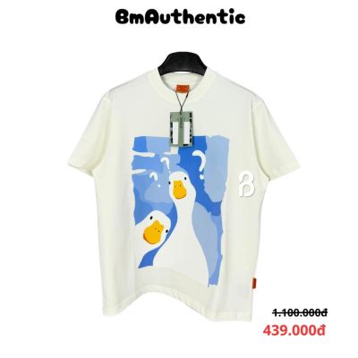 Áo Thun Circle Goose Art Graphic Cotton Cao Cấp Form Rộng Màu Trắng – BM Authentic