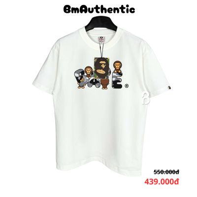 Áo Thun Bape Baby Milo Ape Logo Cotton Cao Cấp Form Rộng - BM Authentic