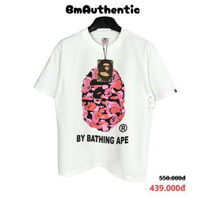 Áo Thun Bape By Bathing Ape Pink Camo Cotton Cao Cấp Form Rộng - BM Authentic