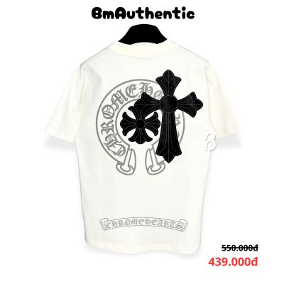 Áo Thun Chrome Hearts Double Black Cross Cotton Cao Cấp Form Rộng - BM Authentic