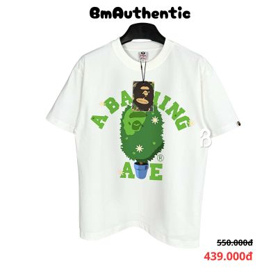 Áo Thun Bape Tree Pot Green Cotton Cao Cấp Form Rộng - BM Authentic