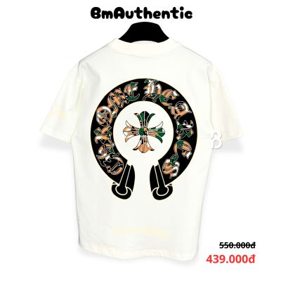 Áo Thun Chrome Hearts Lucky Cross Green & Orange Cotton Cao Cấp Form Rộng - BM Authentic