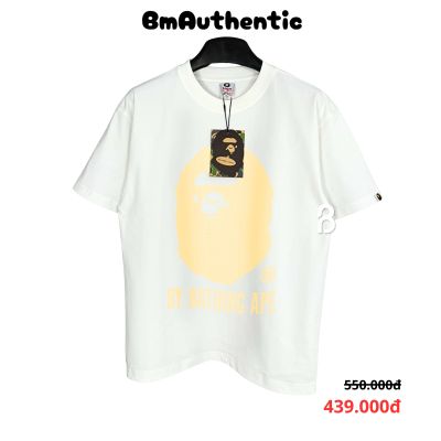 Áo Thun Bape By Bathing Ape Classic Beige Cotton Cao Cấp Form Rộng - BM Authentic