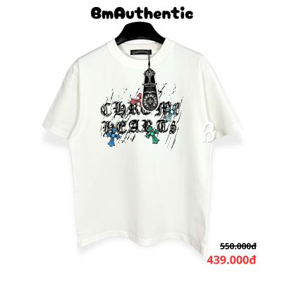 Áo Thun Chrome Hearts Color Cross Pendant Cotton Cao Cấp Form Rộng - BM Authentic