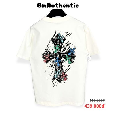 Áo Thun Chrome Hearts Color Cross Pendant Cotton Cao Cấp Form Rộng - BM Authentic