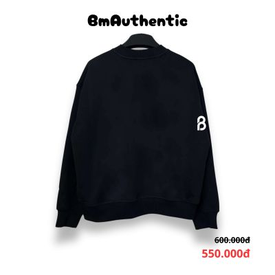 Sweater Stussy Stock Logo Small Chest Form Rộng - BM Authentic