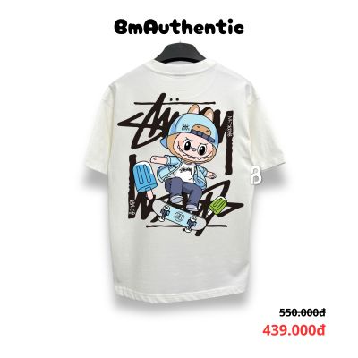 Áo Thun Stussy Brooklyn Skate Cotton Cao Cấp Form Rộng - BM Authentic