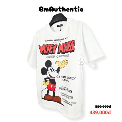 Áo Thun Authentic Mickey Mouse Classic Cartoon Cotton Cao Cấp Form Rộng - BM Authentic