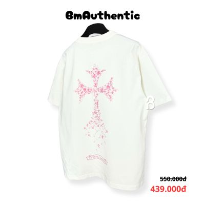 Áo Thun Chrome Hearts Pink Cross Cotton Cao Cấp Form Rộng - BM Authentic
