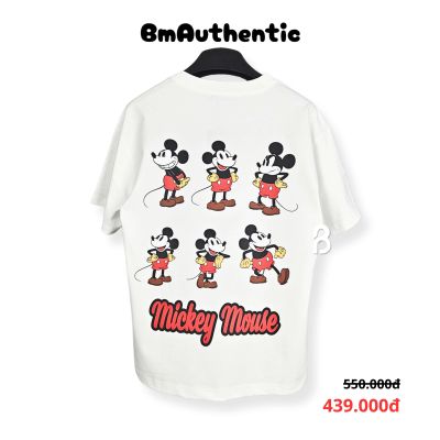 Áo Thun Authentic Mickey Mouse Classic Cartoon Cotton Cao Cấp Form Rộng - BM Authentic