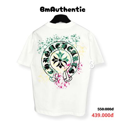Áo Thun Chrome Hearts Splash Horseshoe Multicolor Cotton Cao Cấp Form Rộng - BM Authentic
