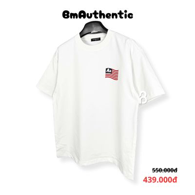 Áo Thun Authentic Aa American Flag Cotton Cao Cấp Form Rộng - BM Authentic