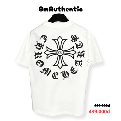 Áo Thun Chrome Hearts Gothic Cross Cotton Cao Cấp Form Rộng - BM Authentic