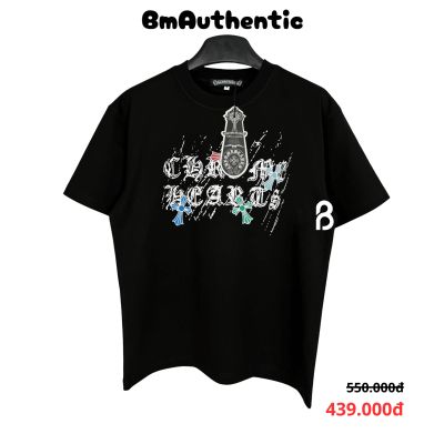 Áo Thun Chrome Hearts Color Cross Pendant Cotton Cao Cấp Form Rộng - BM Authentic