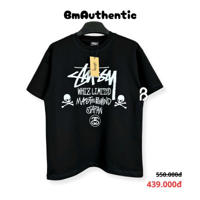 Áo Thun Stussy Whiz Limited Mastermind Skull Japan Cotton Cao Cấp Form Rộng - BM Authentic