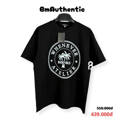 Áo Thun Authentic Whenever Atelier Beverly Hills Palm Tree Cotton Cao Cấp Form Rộng - BM Authentic