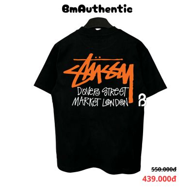 Áo Thun Stussy Dover Street Market London Cotton Cao Cấp Form Rộng - BM Authentic