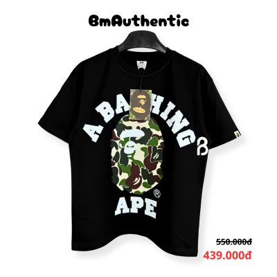 Áo Thun A Bathing Ape Camo Logo Cotton Cao Cấp Form Rộng - BM Authentic