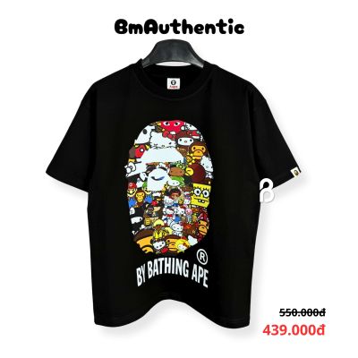 Áo Thun BAPE Baby Milo Collab Characters Cotton Cao Cấp Form Rộng - BM Authentic